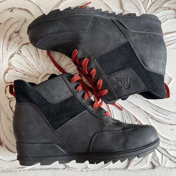 Sorel Women's Evie Sport Lace Bootie black size 10 - Picture 8 of 10